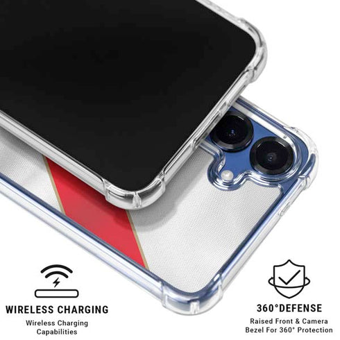Peru Soccer Flag Galaxy S25 Clear Case